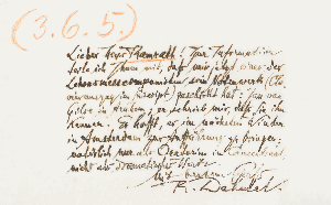 Vorschaubild von Brief an Konrad Ramrath