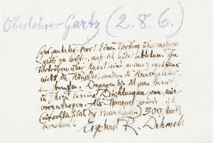 Vorschaubild von Brief an Gartz