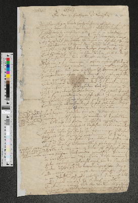 Vorschaubild von Brief an Herzog August von Sachsen-Lauenburg
