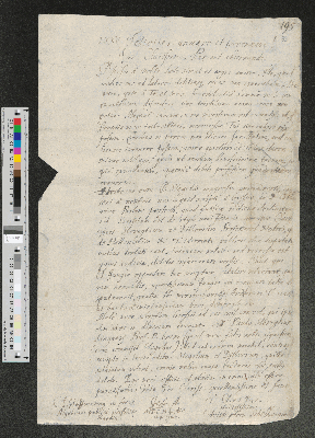 Vorschaubild von Brief von Christoph Schelhammer an Johann Adolf Tassius