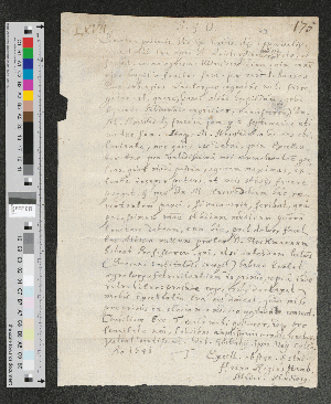 Vorschaubild von Brief von Heino Rigius
