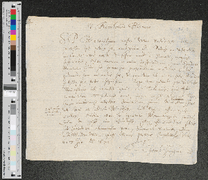 Vorschaubild von Brief an Reinhold Blome [in Helmstedt]