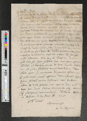 Vorschaubild von Brief von Charles Cavendish