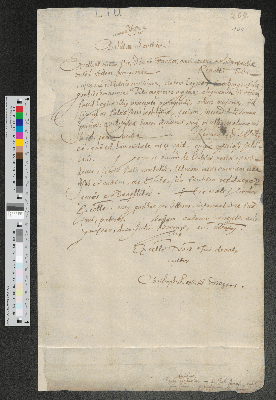 Vorschaubild von Brief von Christoph Gottlieb Dilherr