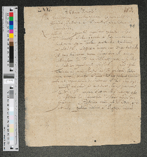 Vorschaubild von Brief von Wolfang Matthaeus Chytraeus