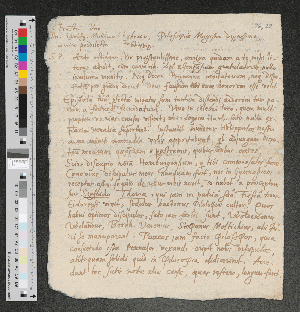 Vorschaubild von Brief an Wolfgang Matthaeus Chytraeus in Leipzig