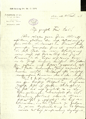 Vorschaubild von Brief an Hans Carossa
