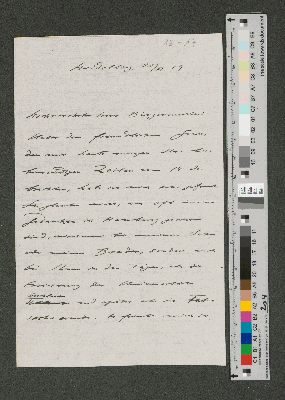 Vorschaubild von Brief an Werner von Melle