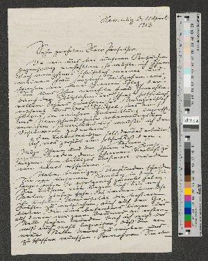 Vorschaubild von Brief an Otto Franke