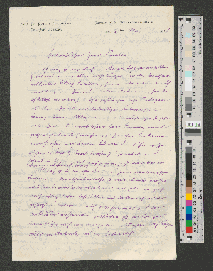 Vorschaubild von Brief an Werner von Melle und Briefabschrift an Gustav Schmoller