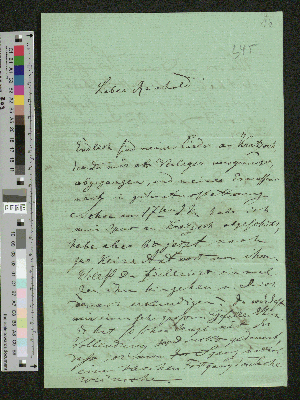 Vorschaubild von Brief an Reinhold