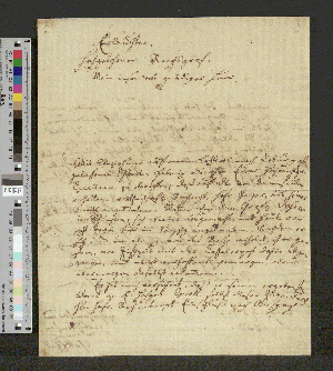 Vorschaubild von Brief an Friedrich Heinrich von Seckendorff