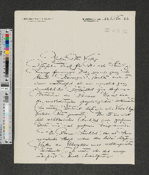 Vorschaubild von Brief an [Gustav Oelsner]