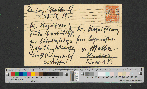 Vorschaubild von Postkarte an Werner von Melle