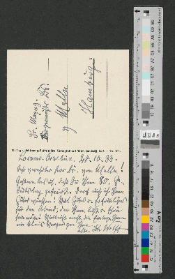 Vorschaubild von Postkarte an Werner von Melle