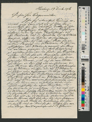 Vorschaubild von Brief an Werner von Melle