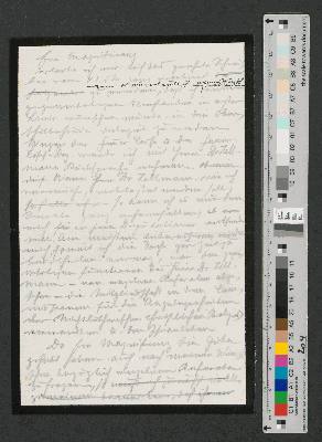 Vorschaubild von Briefentwurf an Johannes Versmann