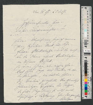 Vorschaubild von Brief an Werner von Melle