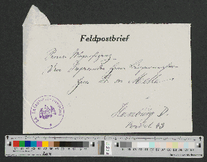Vorschaubild von Briefumschlag an Werner von Melle