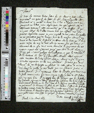 Vorschaubild von Brief an Johann Friedrich von Schletzer