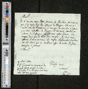 Vorschaubild von Brief an Johann Friedrich von Schletzer