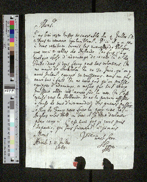 Vorschaubild von Brief an Johann Friedrich von Schletzer