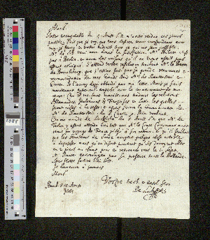 Vorschaubild von Brief an Johann Friedrich von Schletzer