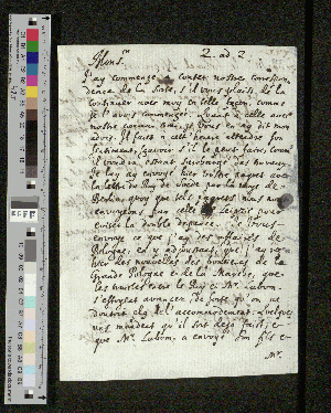 Vorschaubild von Brief an Johann Friedrich von Schletzer