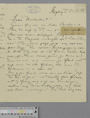 Vorschaubild von Brief an Dorothea Thomann