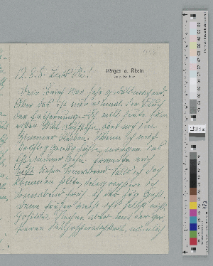 Vorschaubild von Brief an Richard Dehmel