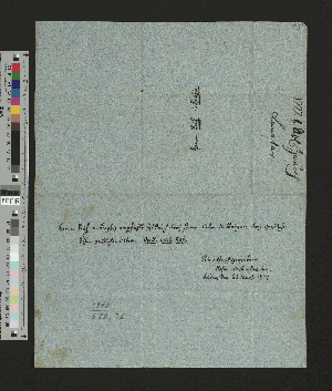Vorschaubild von Brief an Buchhändler Reich