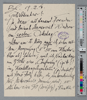 Vorschaubild von Brief an Detlev von Liliencron