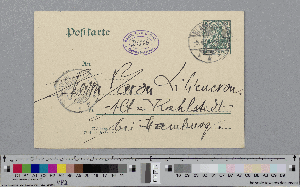 Vorschaubild von Postkarte an Detlev von Liliencron