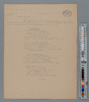 Vorschaubild von Brief an Konrad Ansorge
