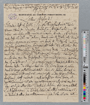 Vorschaubild von Brief an Alfred Mombert