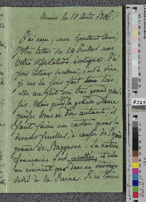 Vorschaubild von Brief an Charles de Villers