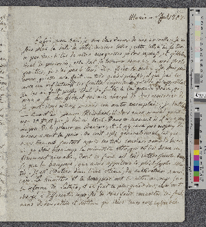 Vorschaubild von Brief an Charles de Villers