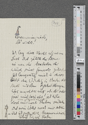 Vorschaubild von Brief an Heinrich F. S. Bachmair