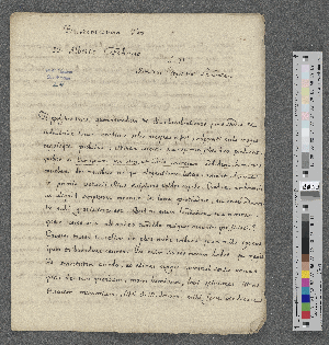 Vorschaubild von Brief an Johann Albert Fabricius