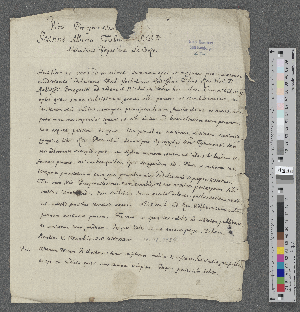 Vorschaubild von Brief an Johann Albert Fabricius