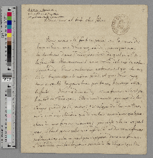 Vorschaubild von Brief an Eleazar Mauvillon