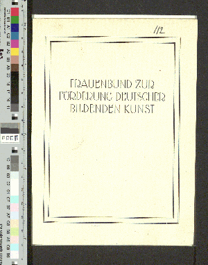 Vorschaubild von Ausstellung von Werken neuerer Kunst aus Hamburger Privatbesitz