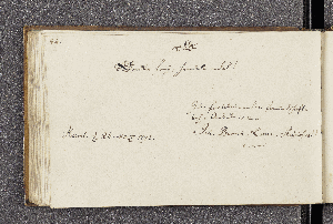 Vorschaubild von Joh[annes] Bernh[ard] Laue Studiosus. – Incipit: Denke frey, handele edel! – Hamburg, 26.03.1793