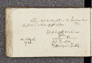 Vorschaubild von Joh[annes] Hientze. – Incipit: Wer edel denkt, hat nie. – Hamburg, 05.04.1794