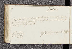 Vorschaubild von Esther Grasmeyerin Wessel. – Incipit: La peine et le plaisir passent comme ume ombre. – Hamburg, 24.04.1794