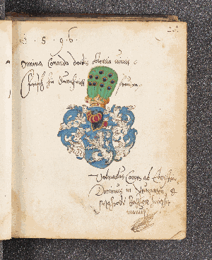 Vorschaubild von Volradus Comes ab Eberstein, Dominus in Neugarten. – Incipit: Omnia conando docilis solertia vincit. – Basel, 1596