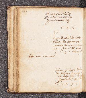 Vorschaubild von Raphael de Leszno. – Incipit: Illi mors gravis incubat Quj notus nimis omnibus Ignotus moritur sibj. T. B. G. [Seneca-Zitat]. – Basel, Mai 1597