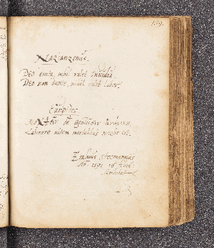 Vorschaubild von Erasmus Stocmannus. – Incipit: DEO dante, nihil valet Inuidia. DEO non dante, nihil valet labor. – o.O., 16.02.1591