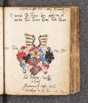 Vorschaubild von Rosencrantz nobilis danus. – Incipit: Ei koina ta Philon esi caliisa. – Wittenberg, 02.02.1597