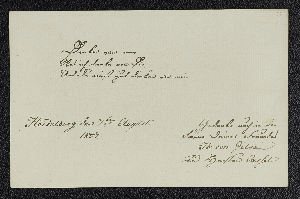 Vorschaubild von H... von Gilsa. – Heidelberg, 07.08.1807